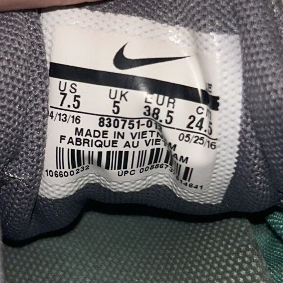 Nike Flex Women's US Size 7.5 830751-013 Gray Aqua Blue Running Sneaker Shoes - Picture 11 of 12